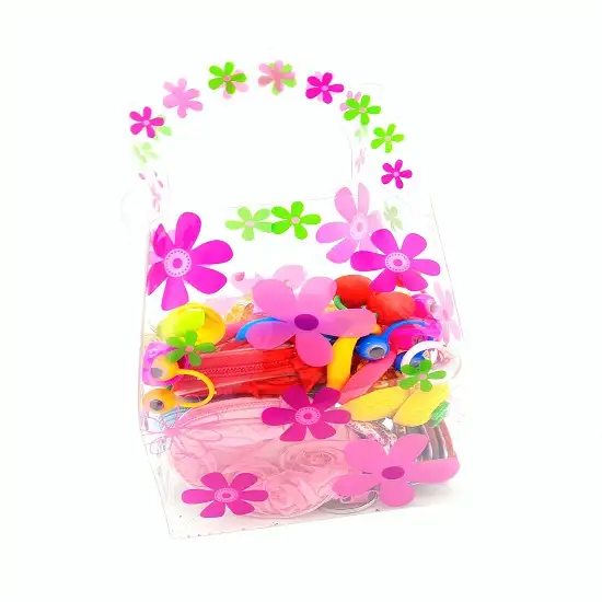 uroczy box z dziewczęcymi zabawkami