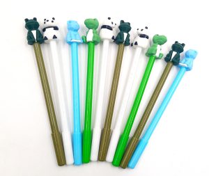 Długopisy cienkopisy mix z żabką