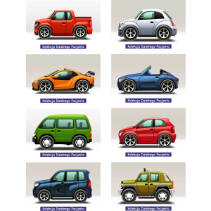 pocztówki dzielnego pacjenta z autkami