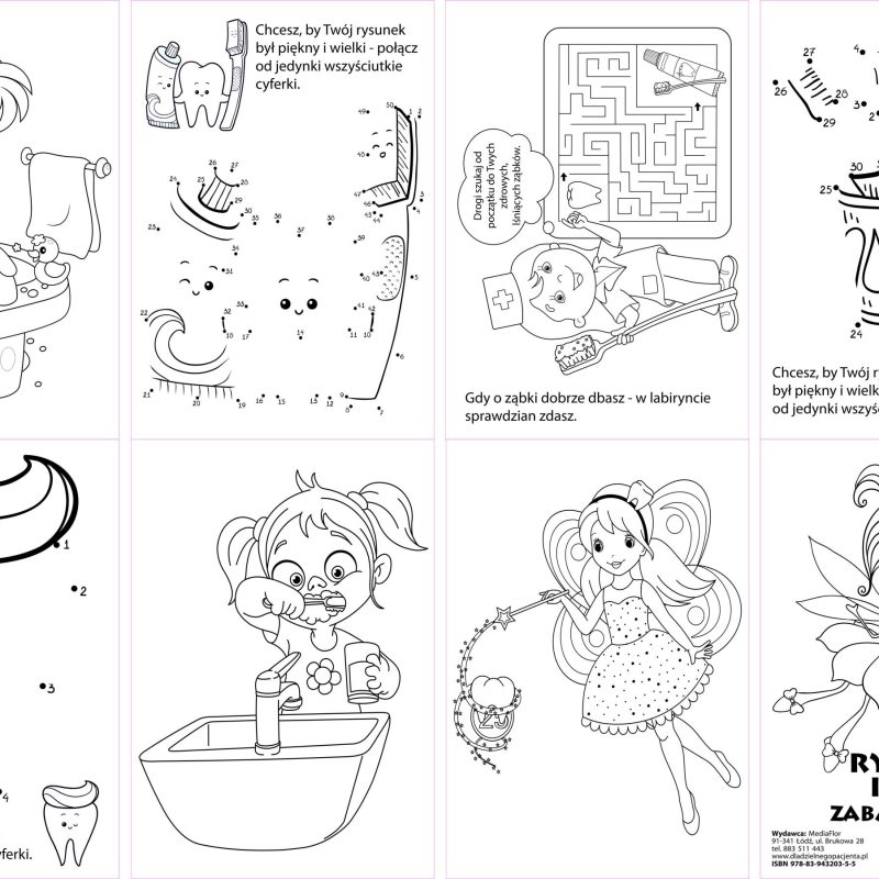 malowanki książeczkowe, w bloczkach