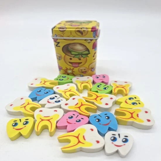 szkolne gumki ząbki