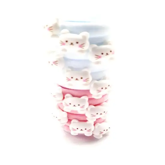 delikatne urocze gumeczki do włosków